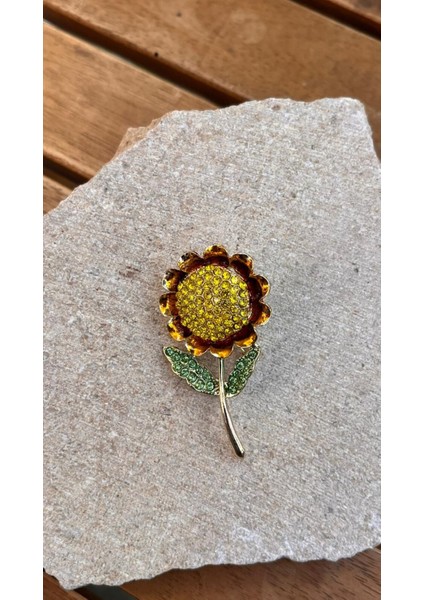 Ayçiçeği Broş