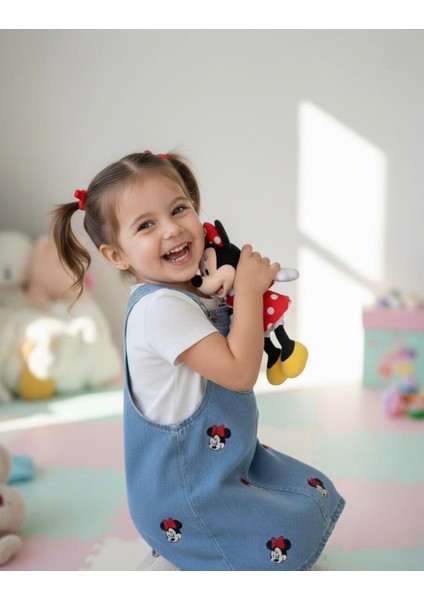 Kız Çocuk Baskılı Kot Salopet Ayarlanabilir Boy fiyatları