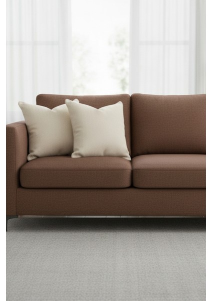 Chevron Bohem Dekoratif Punch Yastık Kırlent Kılıfı | 45X45 Krem fiyatları