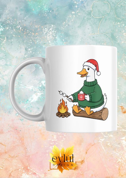 Yılbaşı Özel Tasarım Baskılı Kupa Bardak Hediye Çay-Kahve Bardağı Yılbaşı Hediyesi