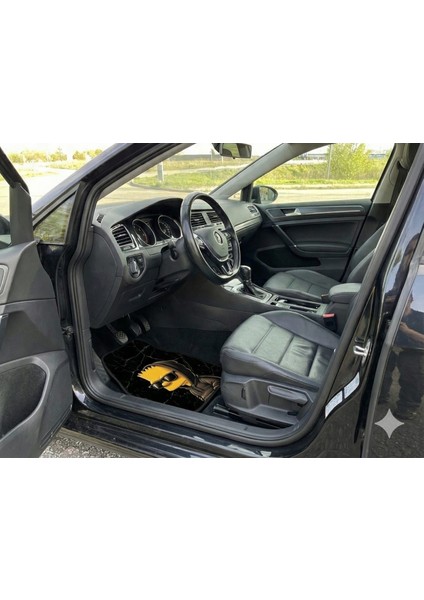 3D Baskılı Bart Simpson Temalı Üniversal Oto Dekor Paspas - Siyah Cool Tasarım