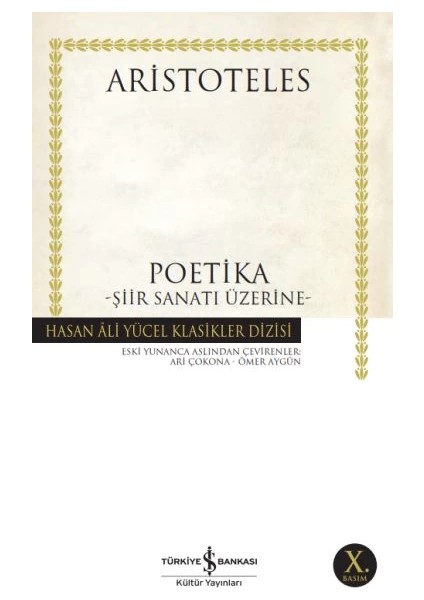Poetika - Şiir Sanatı Üstüne - Hasan Ali Yücel Klasikleri