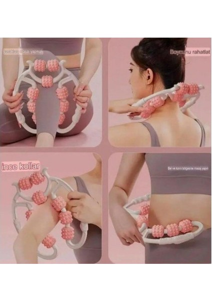 Selülit Masaj Aleti 9 Tekerlekli Lenf Drenaj Rulosu modelleri