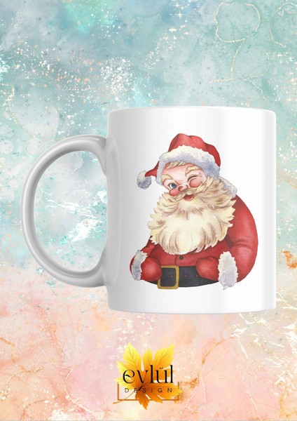 Yılbaşı Özel Tasarım Baskılı Kupa Bardak Hediye Çay-Kahve Bardağı Yılbaşı Hediyesi