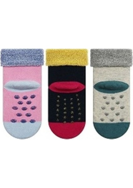 Kaydırmaz Tabanlı Havlu Kız Bebek Patik Çorap fiyatları
