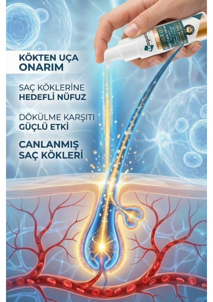 Saç Bakım Serumu 50 ml Dökülme Karşıtı Vitaminli Onarıcı ve Güçlendirici Tüm Saç Tipleri modelleri