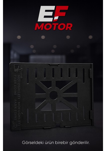 Ef Motor Motosiklet Arka Plaka Taşıyıcı / Plakalık (Dayanıklı Siyah Tasarım) fiyatları
