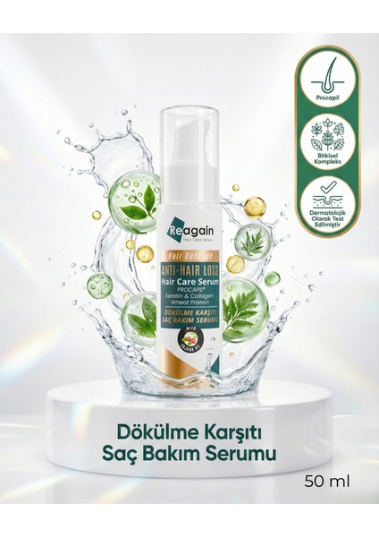 Saç Bakım Serumu 50 ml Dökülme Karşıtı Vitaminli Onarıcı ve Güçlendirici Tüm Saç Tipleri