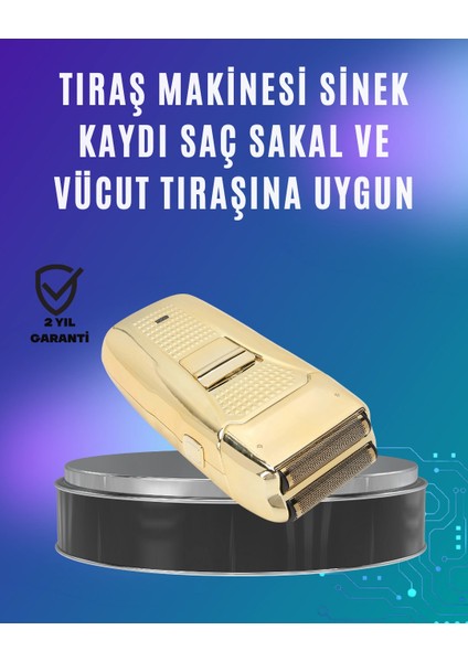 Güçlü Motorlu Kablolu Sakal ve Bıyık Tıraş Makinesi Çelik Lı