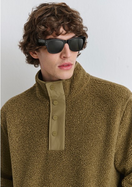 Dik Yaka Kahverengi Sweatshirt 0110737-70362