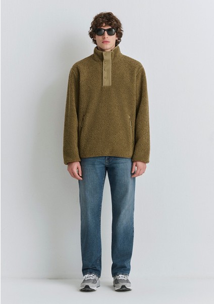 Dik Yaka Kahverengi Sweatshirt 0110737-70362