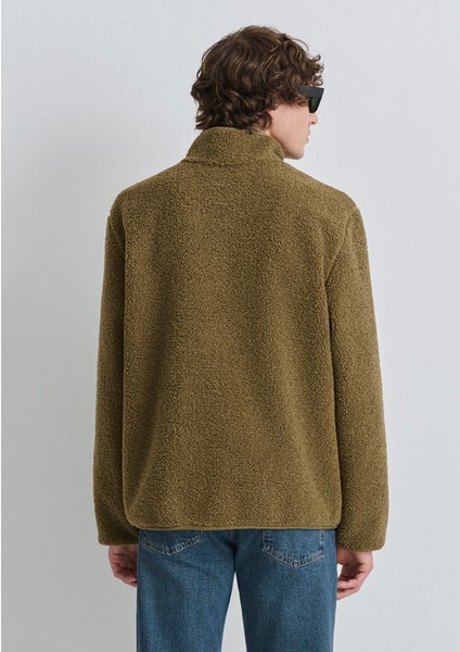 Dik Yaka Kahverengi Sweatshirt 0110737-70362