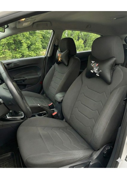 Birbirini Yiyen Çiftlere Özel: Tom ve Jerry Araç Boyun Yastığı Seti