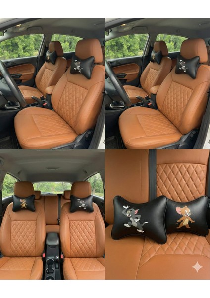 Birbirini Yiyen Çiftlere Özel: Tom ve Jerry Araç Boyun Yastığı Seti