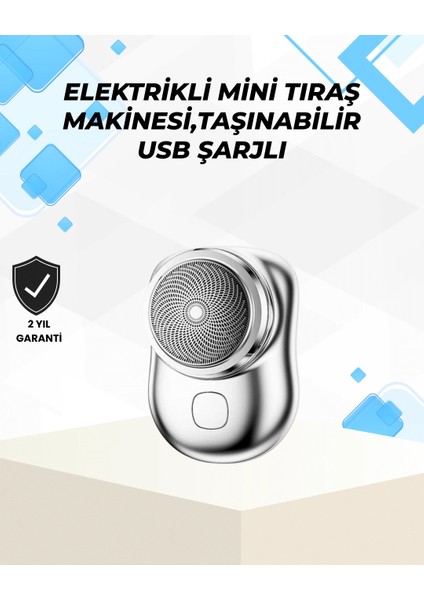 Islak-Kuru Kullanımlı Suya Dayanıklı Mini Tıraş Cihazı