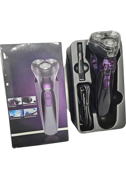 Tıraş Makinesi Hassas Ciltlere Özel Döner Başlıklı Pürüzsüz Görünüm indirimleri