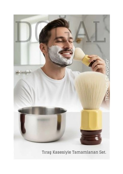 Premium Tıraş Fırçası - %100 Domuz Kılı - Yoğun Köpük, Pürüzsüz Tıraş fiyatları