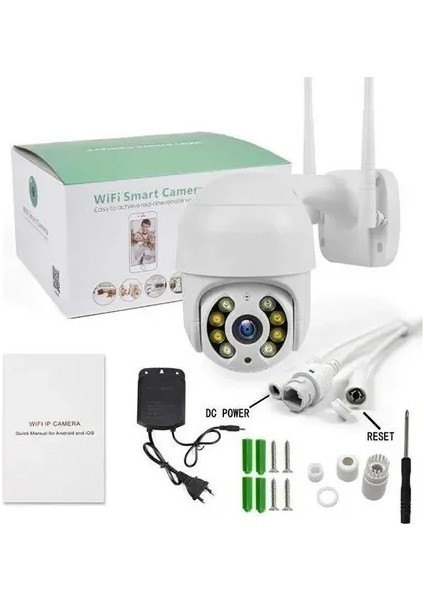 Full Hd 1080P IP66 Wifi Akıllı Haraket Sensörlü Takip 4x Zoom Su Geçirmez Ip Kamera (5256) fiyatları