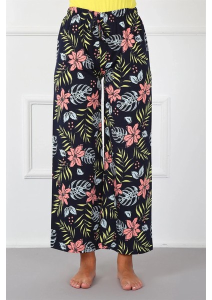 Bayan Penye Bol Paça Pantolon Lacivert fiyatları