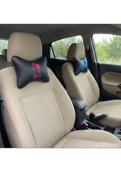 Barbie ve Ken Temalı 2'li Oto Boyun Yastığı Seti - Çiftlere Özel fiyatları