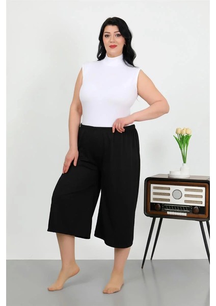 Kadın Büyük Beden Bürümcük Kapri indirimleri