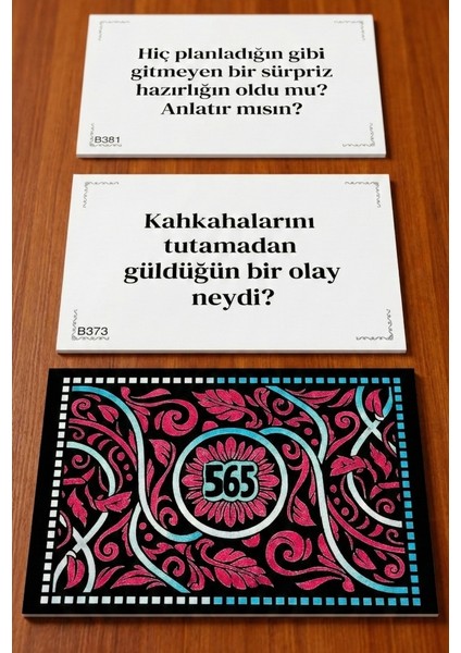 565 Adet Sohbet Başlatıcı Soru Kartları - Arkadaşlar ve Çiftler Için Eğlenceli Kart Oyunu fırsatları