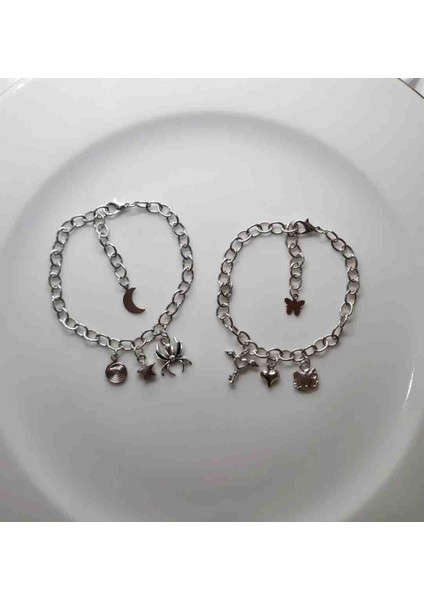 Hello Kitty Örümcek Charm Ikili Çift Sevgili Bff Couple Bileklik Y2K fiyatları