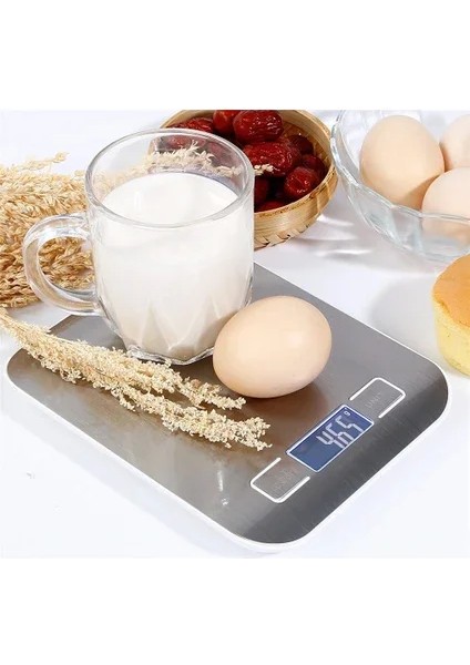 Metal Dijital Mutfak Terazisi Hassas Tartı 5 kg Crown (5256)