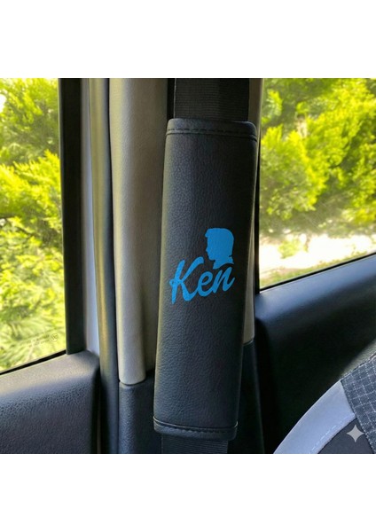 Barbie & Ken Temalı Deri 2'li Emniyet Kemeri Kılıfı Seti modelleri