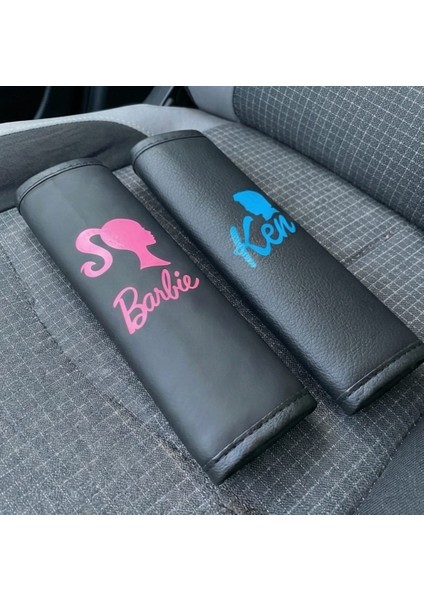 Barbie & Ken Temalı Deri 2'li Emniyet Kemeri Kılıfı Seti indirimleri