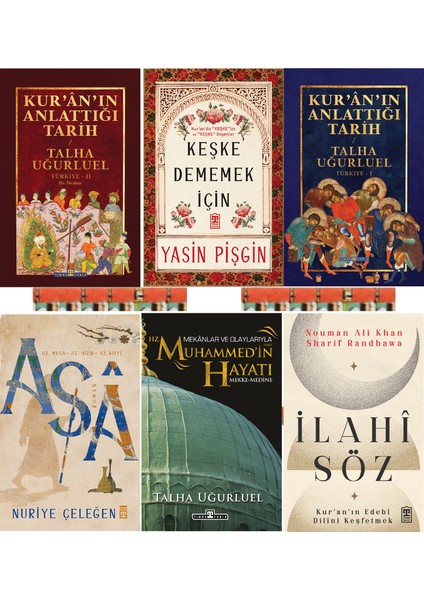 Keşke Dememek Için, Asa, Ilahi Söz,kuranın Anlattığı Tarih-1-2, Mekanlar ve Olaylarıyla Hz. Muhammedin Hayatı(6kitap)