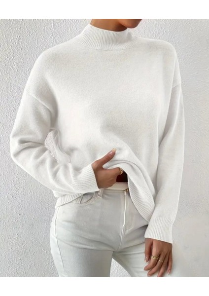 Cottonlab Kadın Uzun Kollu Balıkçı Yaka Triko Bluz modelleri