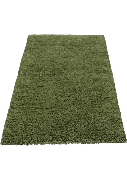 Shaggy Tülü Yün Halı 0477 - Yeni - Yeşil fırsatları