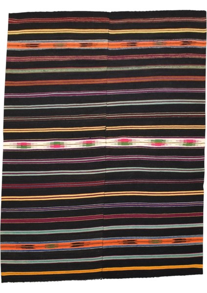 El Dokuma Balıkesir Perde Yün Kilim 0488 - Yeni - Çok Renkli