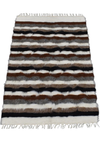 El Dokuma Tiftik Yün Siirt Battaniyesi Kilim 0487 - Yeni - Çok Renkli fırsatları