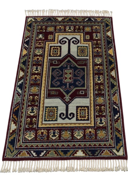 El Dokuma Iran Acem Yün Halı 0445 - Yeni - Çok Renkli fırsatları