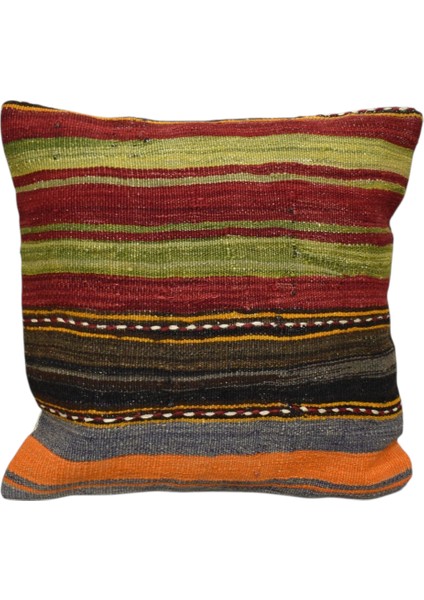 El Dokuma Dekoratif Kilim Kırlent Yastık Kılıfı 0964 - Yeni - Çok Renkli modelleri