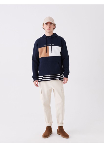 Yeni Sezon Uzun Kollu Baskılı Erkek Kalın Hoodie modelleri