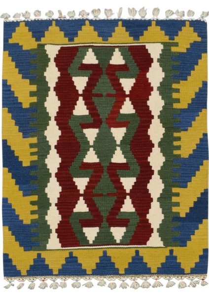 El Dokuma Pınarbaşı Kayseri Yün Kilim 0512 - Yeni - Çok Renkli