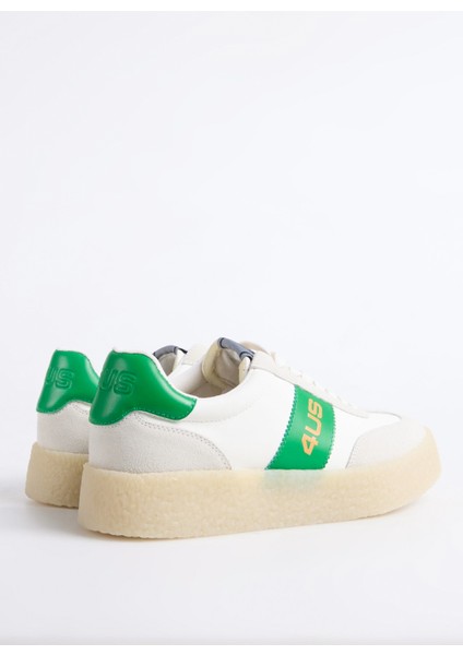 Beyaz - Yeşil Erkek Sneaker Mark 100 modelleri