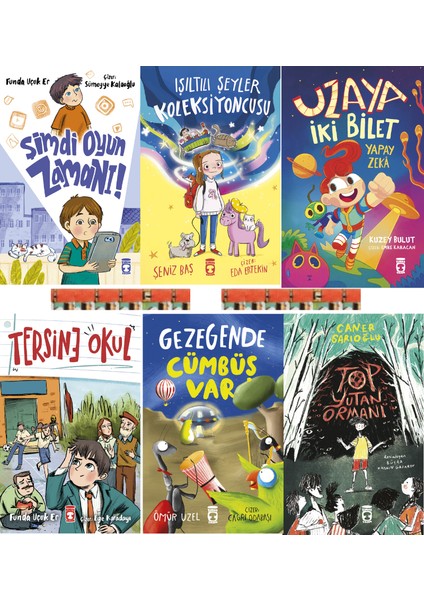 2.3. Sınıf- Gezegende Cümbüş Var, Uzaya Iki Bilet, Şimdi Oyun Zamanı, Top Yutan Ormanı(6kitap) fiyatları