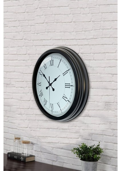 Zentime 40 cm Siyah Şık Duvar Saati modelleri