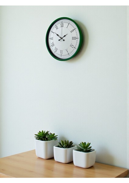 Zentime 36 cm Yeşil Dekoratif Duvar Saati fırsatları