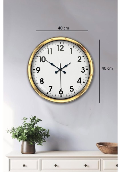Zentime 40 cm Gold Lüks Duvar Saati indirimleri