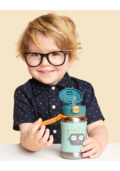 Bfs Skip Hop Pipetli Paslanmaz Çelik Suluk 350 ml Robot modelleri