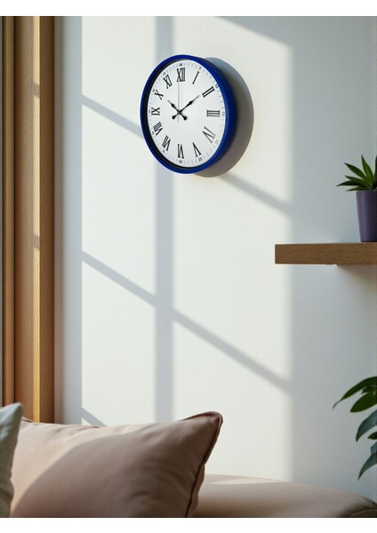 Zentime 36 cm Lacivert Dekoratif Duvar Saati fırsatları