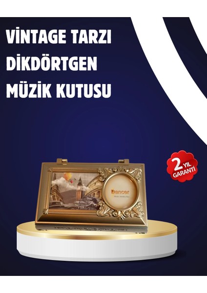 Bfs Piyano Tasarım Müzik Kutusu Balerin Figürü ve Takı Bölmeli