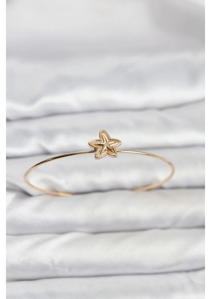 Bfs Yıldız Model Gold Renk Bileklik