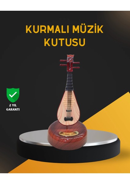 Bfs Klasik Ud Figürlü Melodili Müzik Kutusu Şık Hediyelik
