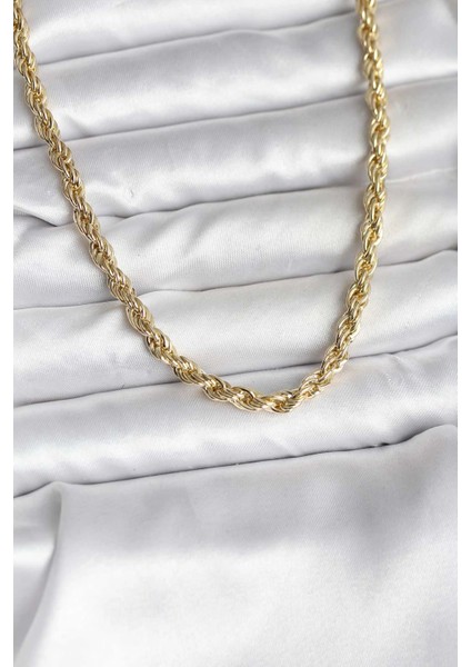 Bfs 14K Gold Renk Kaplama Burgu Model cm Kadın Kolye